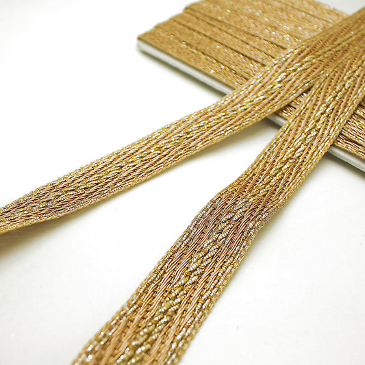 GOLD METALLIC WOVEN TRIM - sarahi.NYC