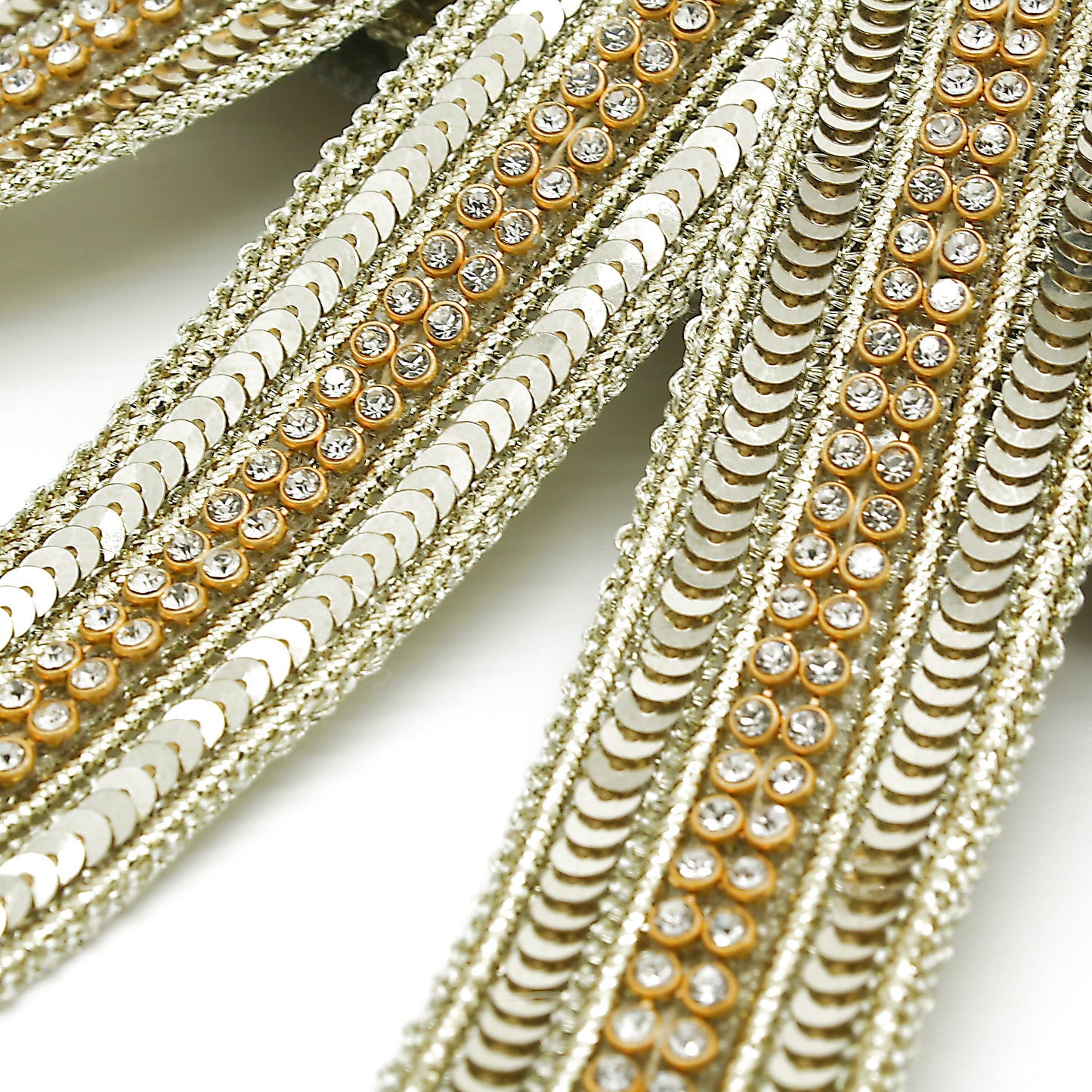 GOLD CRYSTAL SEQUIN TRIM - sarahi.NYC