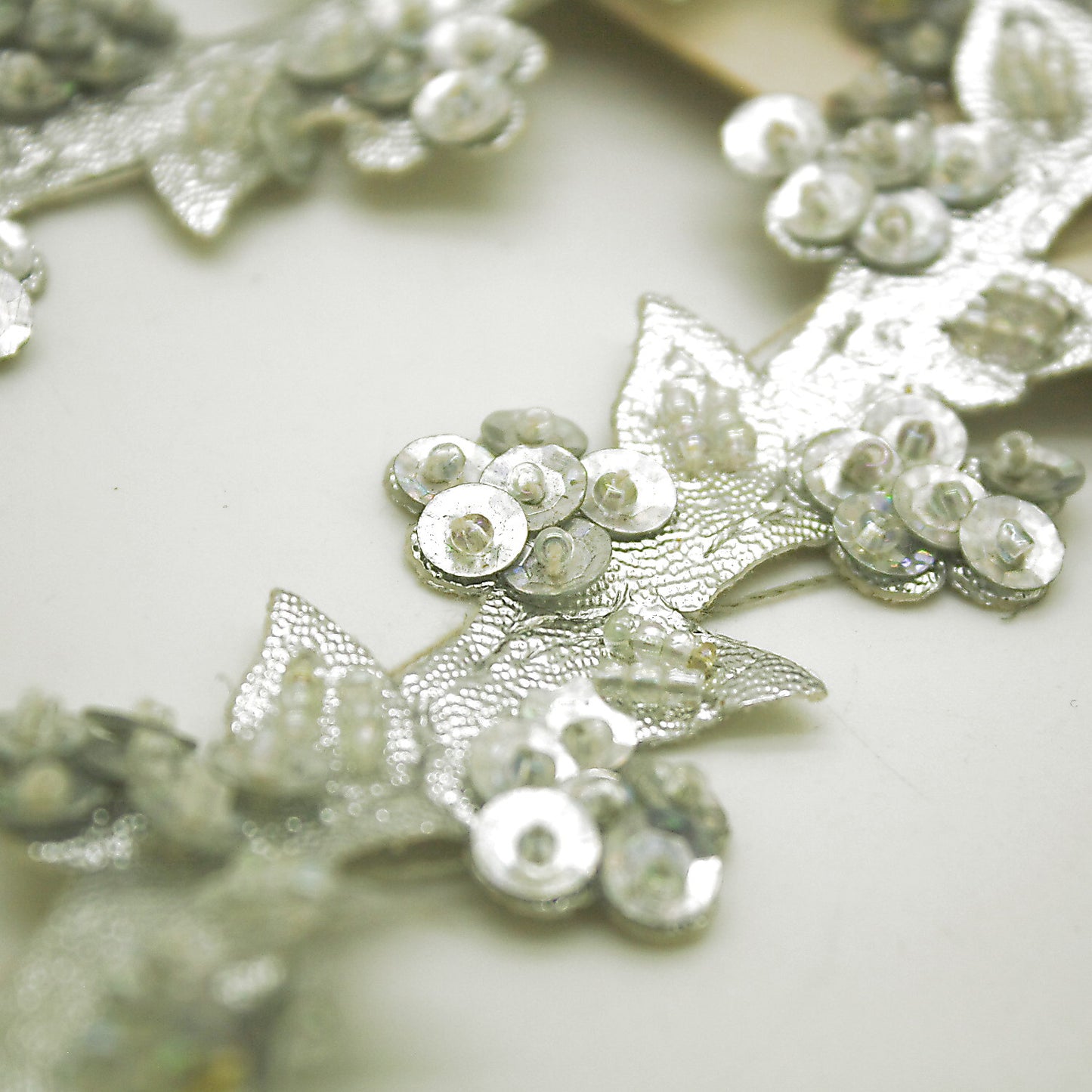 SILVER BEADED EDGING TRIM - sarahi.NYC
