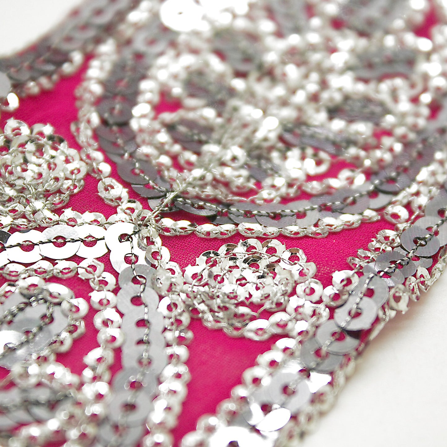 HOT PINK SEQUIN TRIM - sarahi.NYC