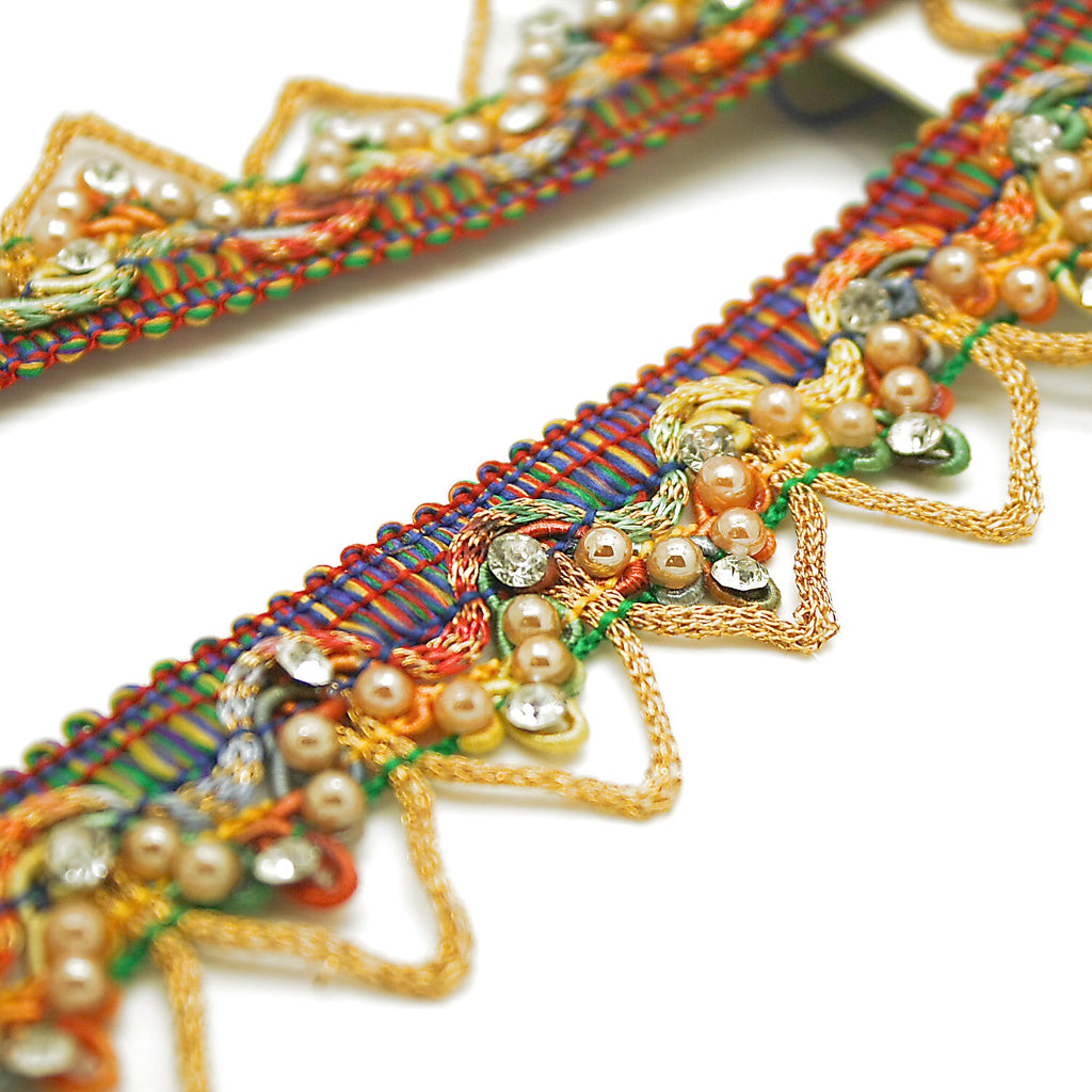 MULTICOLOR  STONE EDGING TRIM - sarahi.NYC