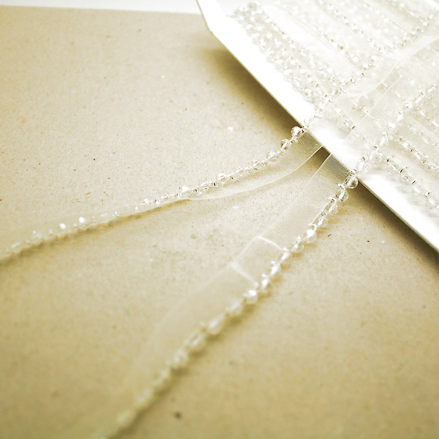 CREAM BEADED EDGING TRIM - sarahi.NYC