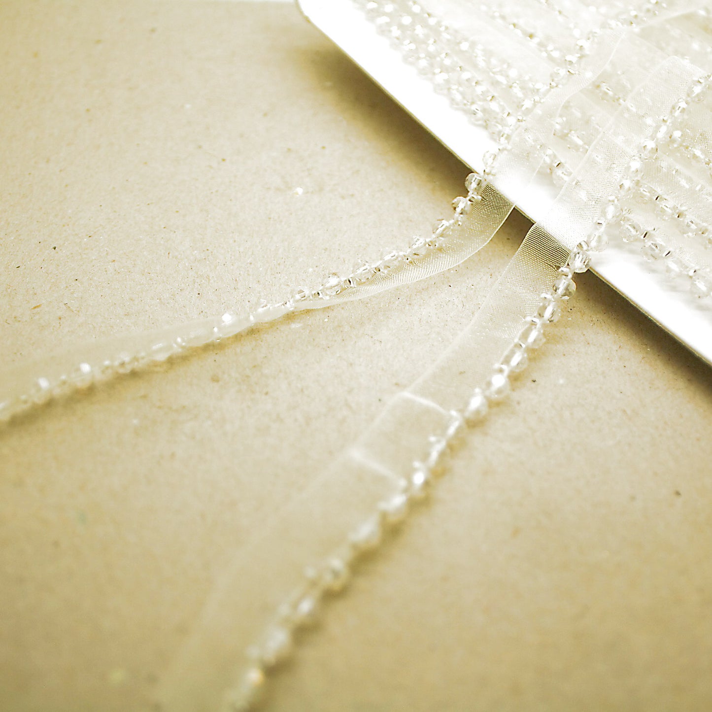 CREAM BEADED EDGING TRIM - sarahi.NYC