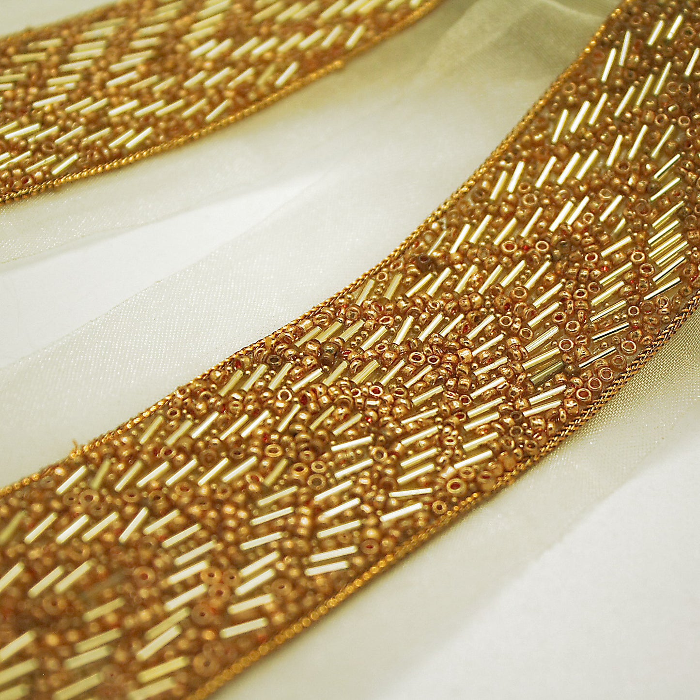 GOLD BEADED TRIM - sarahi.NYC