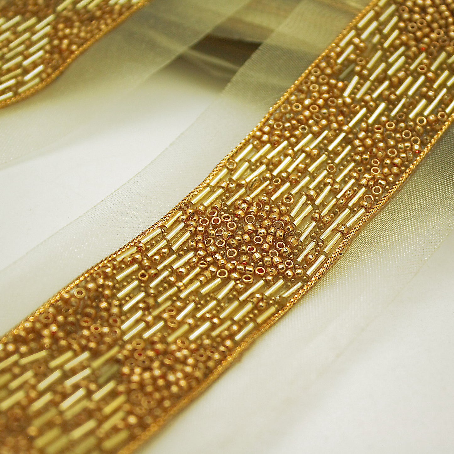 GOLD BEADED TRIM - sarahi.NYC
