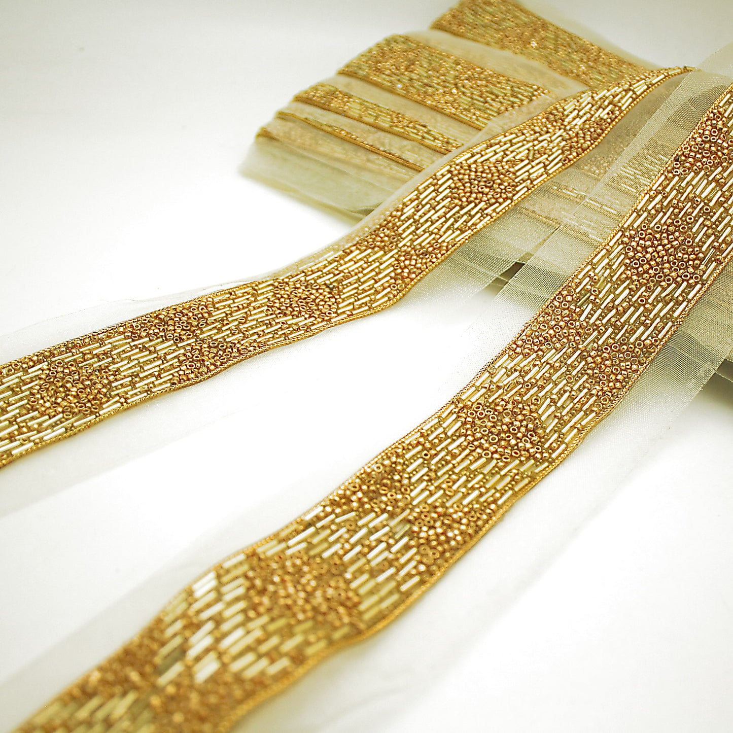 GOLD BEADED TRIM - sarahi.NYC