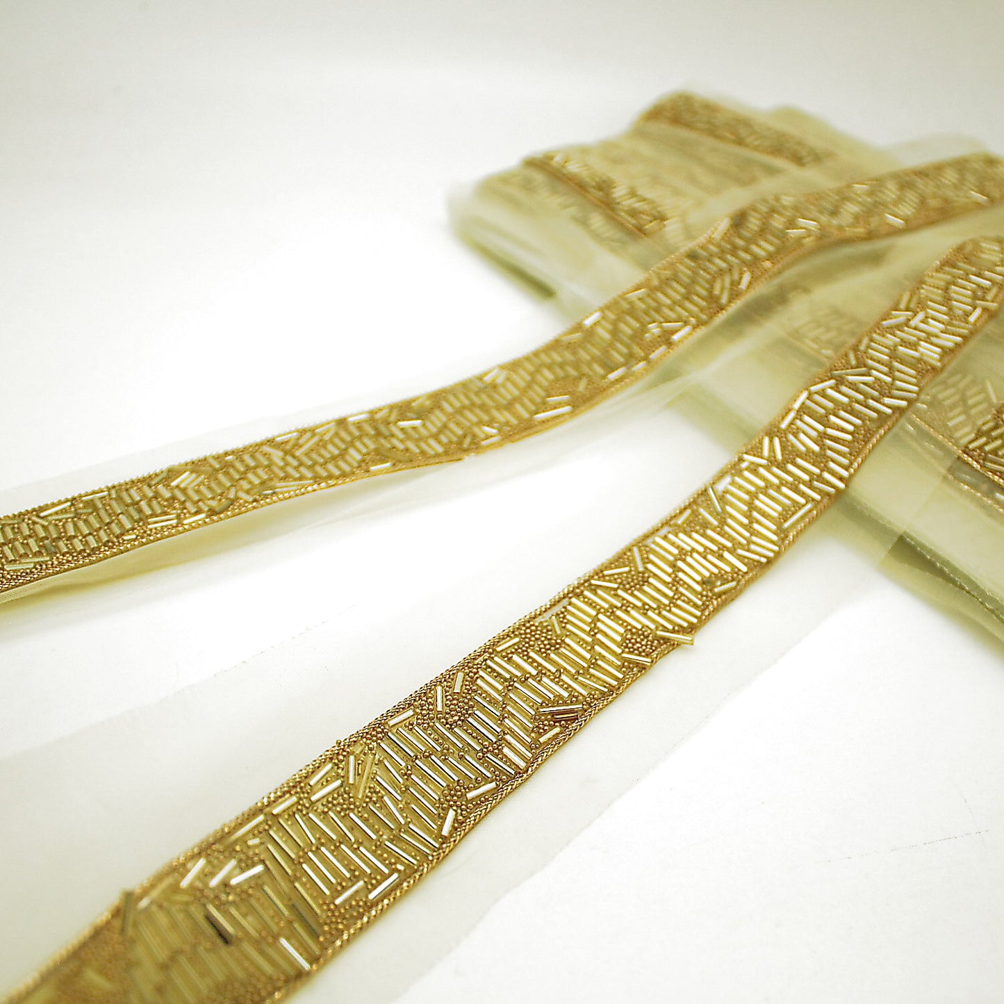 GOLD BEADED TRIM - sarahi.NYC