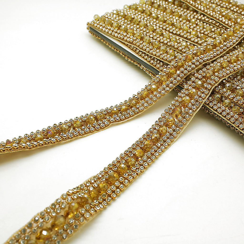 GOLD CRYSTAL TRIM - sarahi.NYC