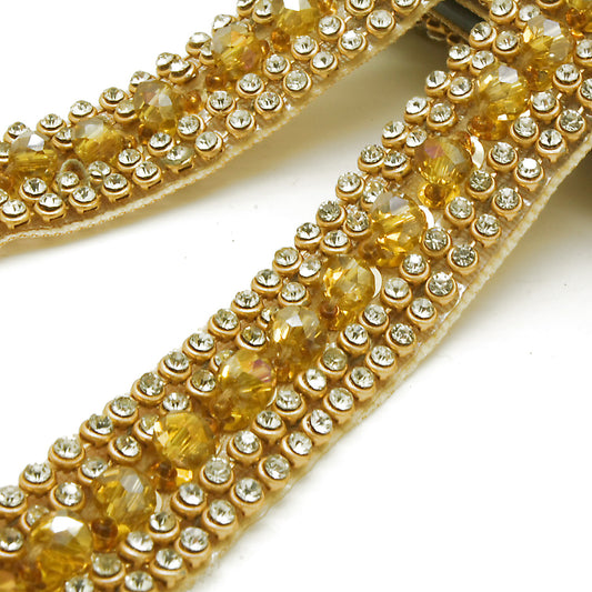 GOLD CRYSTAL TRIM - sarahi.NYC