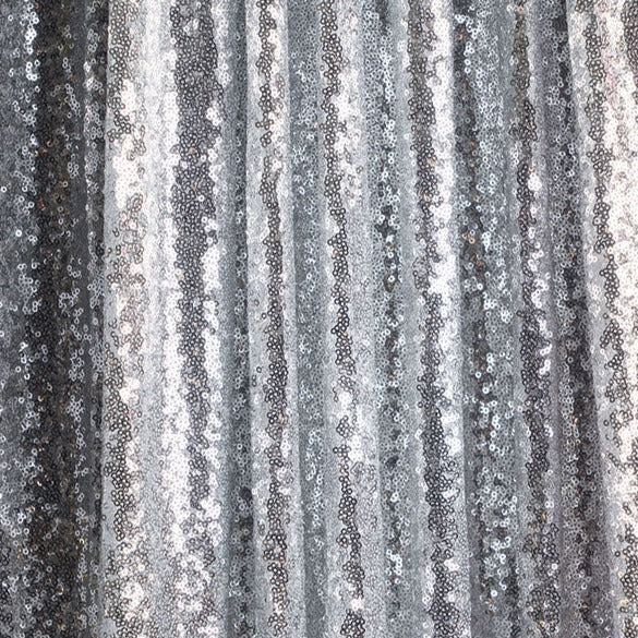 SILVER SEQUIN FABRIC - sarahi.NYC