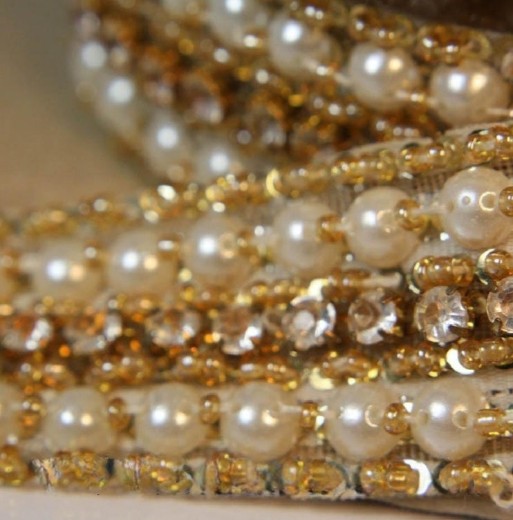 GOLD PEARL RHINESTONE - sarahi.NYC