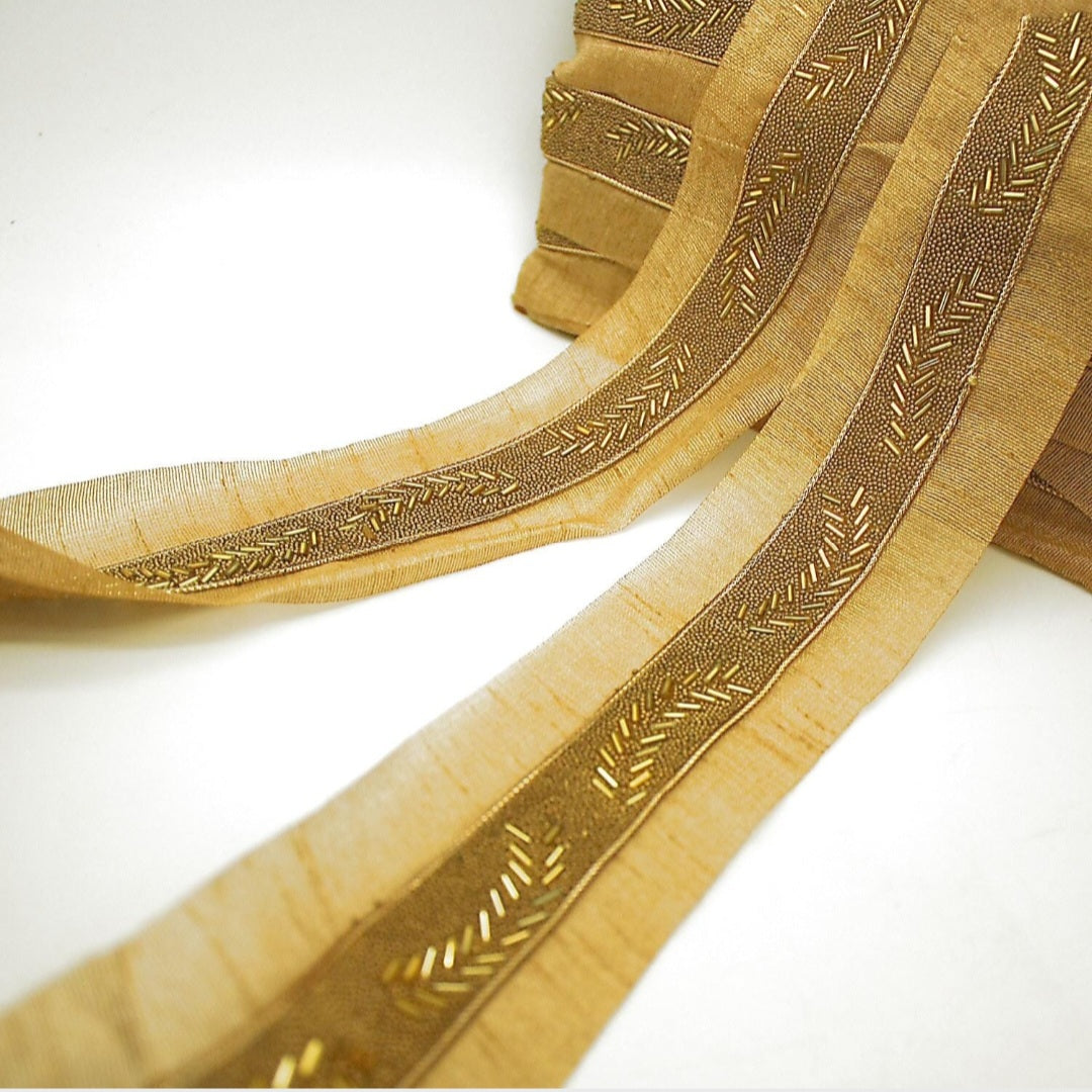 GOLD BEADED TRIM - sarahi.NYC