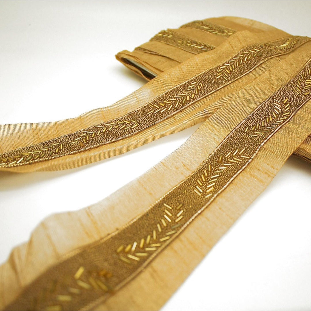 GOLD BEADED TRIM - sarahi.NYC