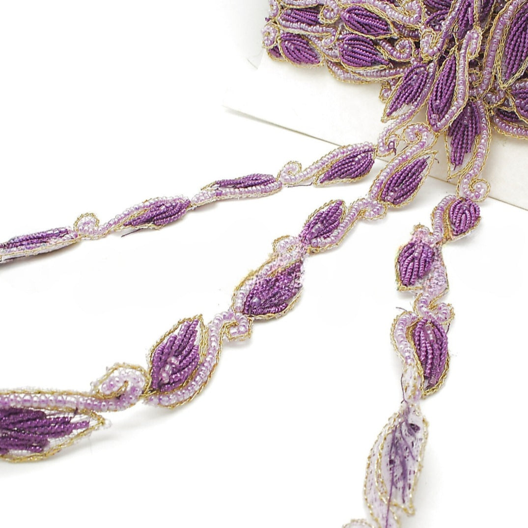 LILAC PAISLEY TRIM - sarahi.NYC