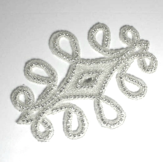 GLASS STONE SWIRL APPLIQUE - sarahi.NYC