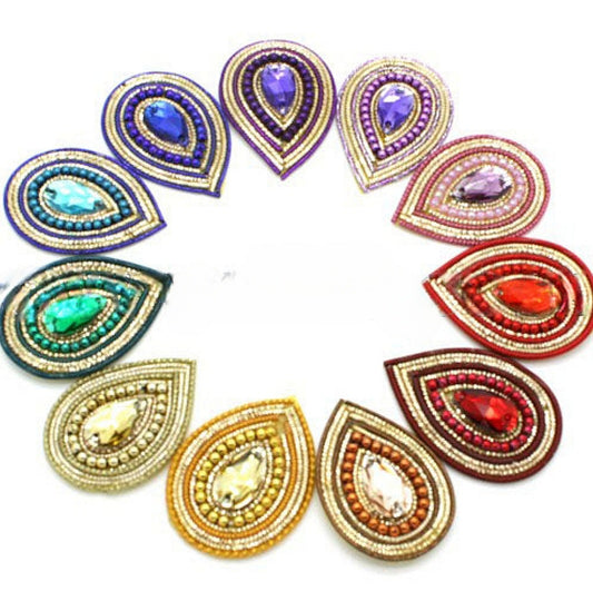 RHINESTONE TEARDROP MOTIF - sarahi.NYC