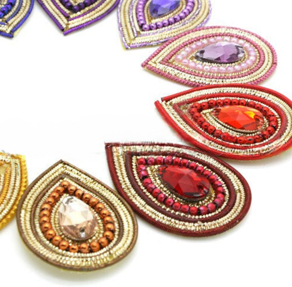 RHINESTONE TEARDROP MOTIF - sarahi.NYC