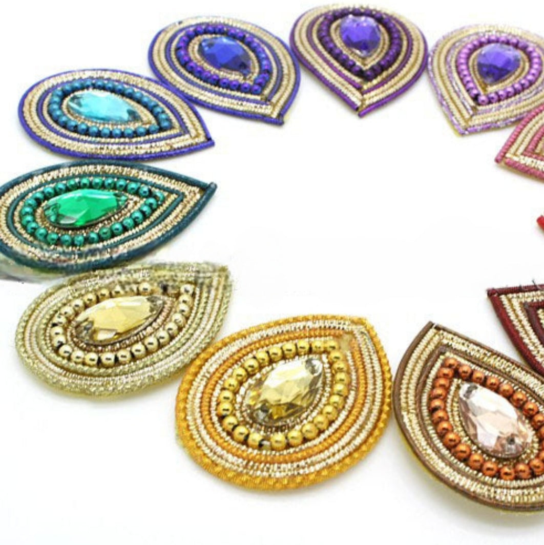 RHINESTONE TEARDROP MOTIF - sarahi.NYC