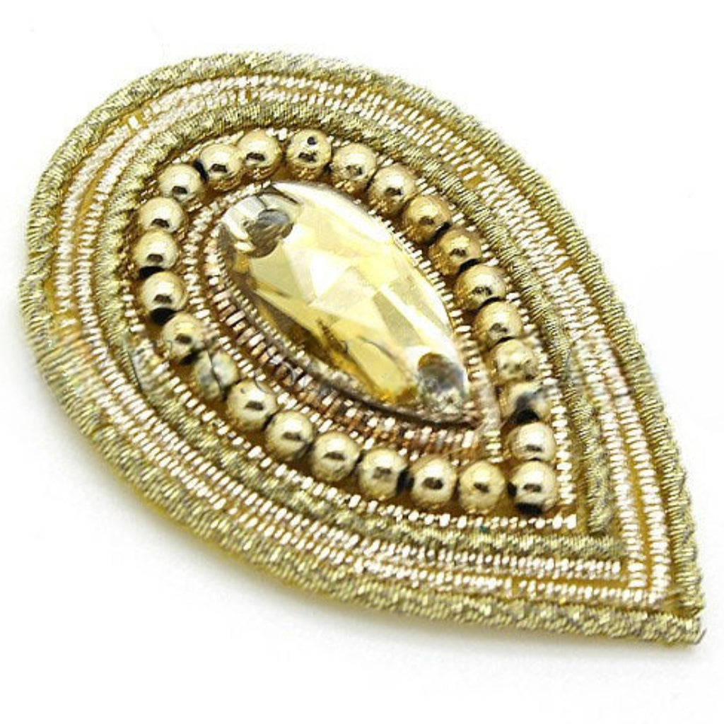 RHINESTONE TEARDROP MOTIF - sarahi.NYC