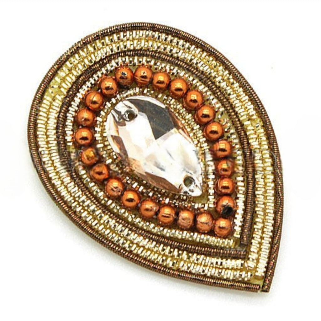 RHINESTONE TEARDROP MOTIF - sarahi.NYC