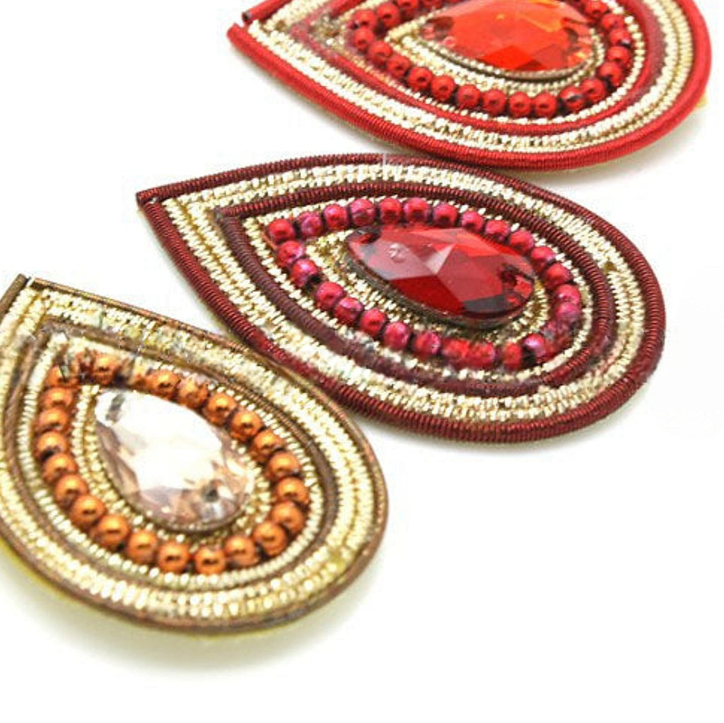 RHINESTONE TEARDROP MOTIF - sarahi.NYC