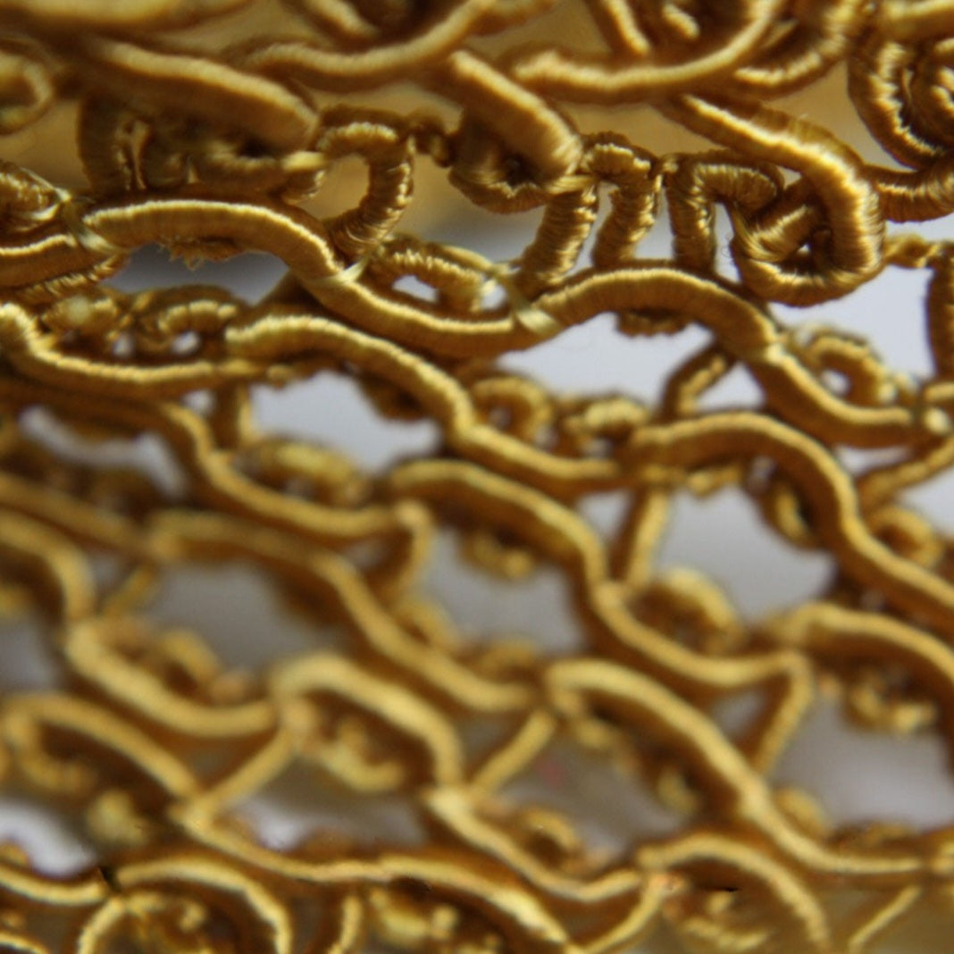 MUSTARD CROCHET TRIM - sarahi.NYC