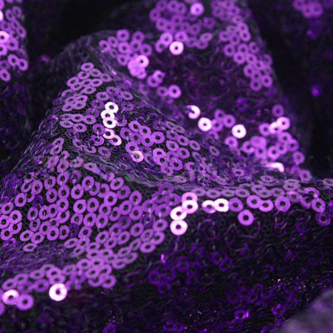 PURPLE SEQUIN FABRIC  - sarahi.NYC