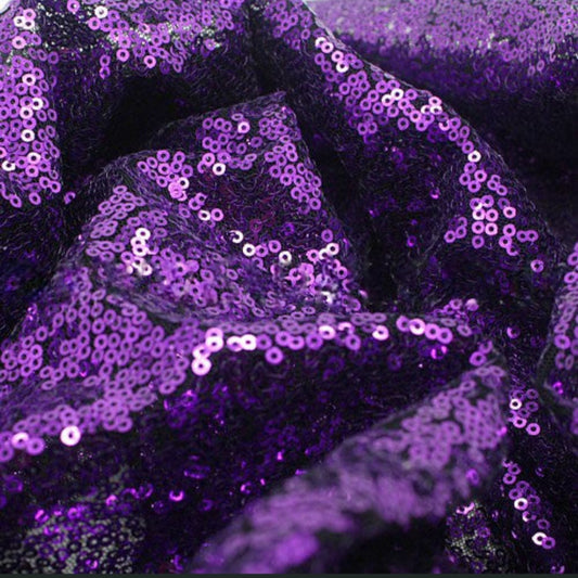 PURPLE SEQUIN FABRIC  - sarahi.NYC