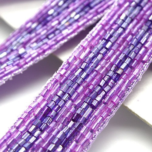 PURPLE LILAC BUGLE BEAD  TRIM - sarahi.NYC