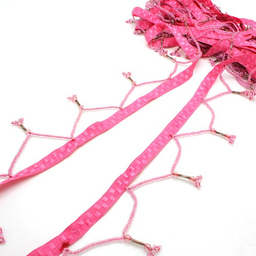 PINK SEQUIN FRINGE  TRIM - sarahi.NYC