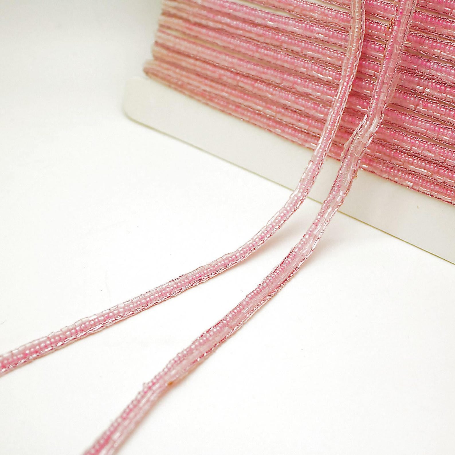 LIGHT PINK BEADED TRIM - sarahi.NYC