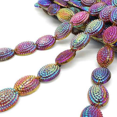 MULTI COLOR RHINESTONE TEARDROP TRIM - sarahi.NYC