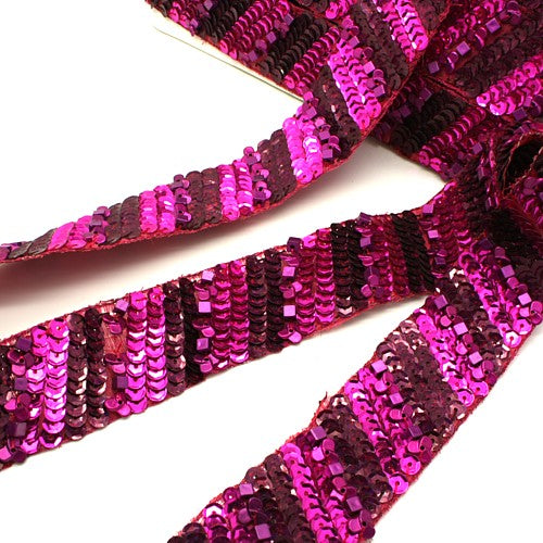 PINK SEQUIN BEADED TRIM - sarahi.NYC