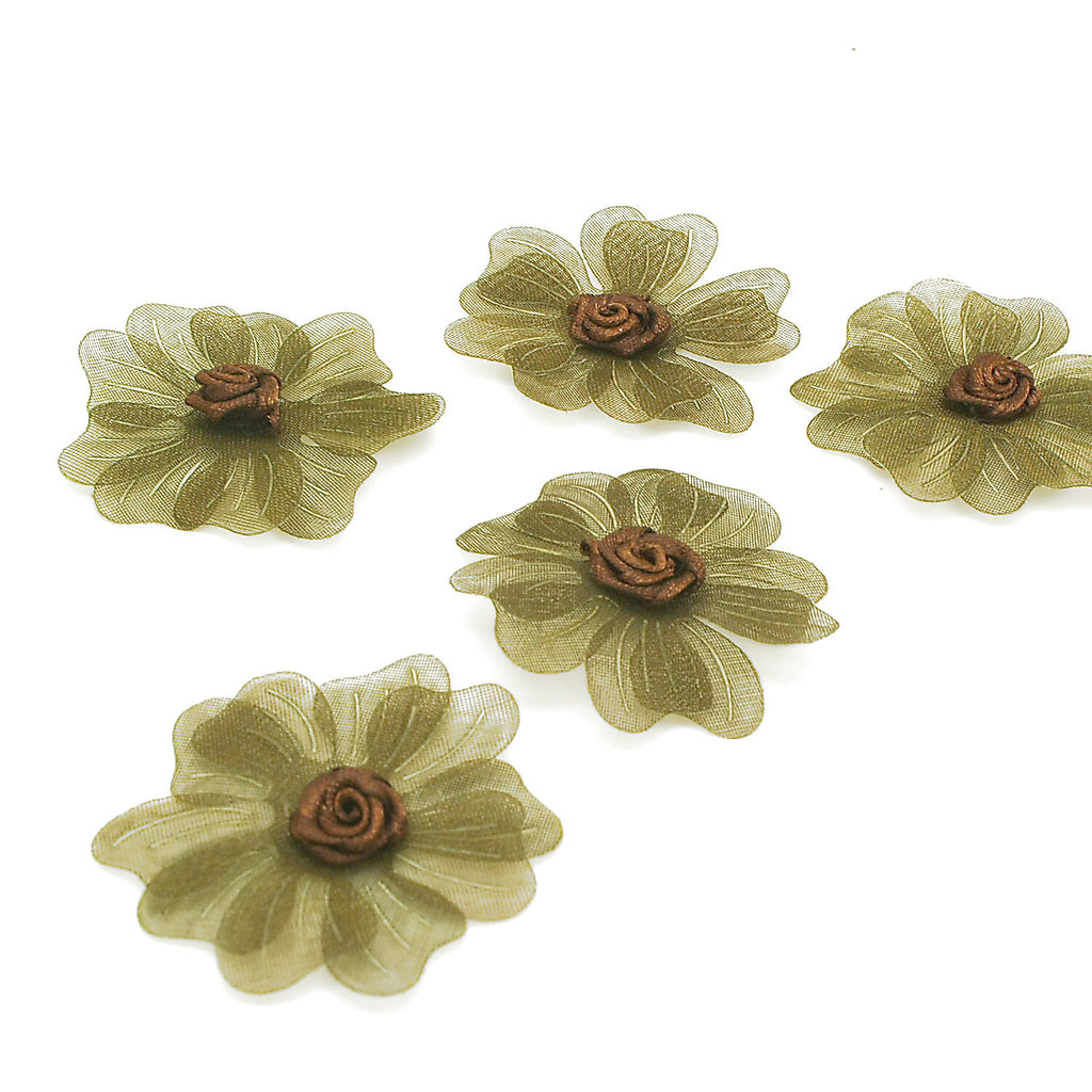 20 MUDDY GREEN FLOWER MOTIFS - SARAHI.NYC