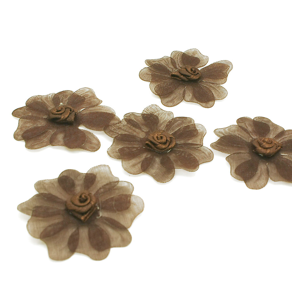 20 BROWN FLOWER MOTIFS - SARAHI.NYC