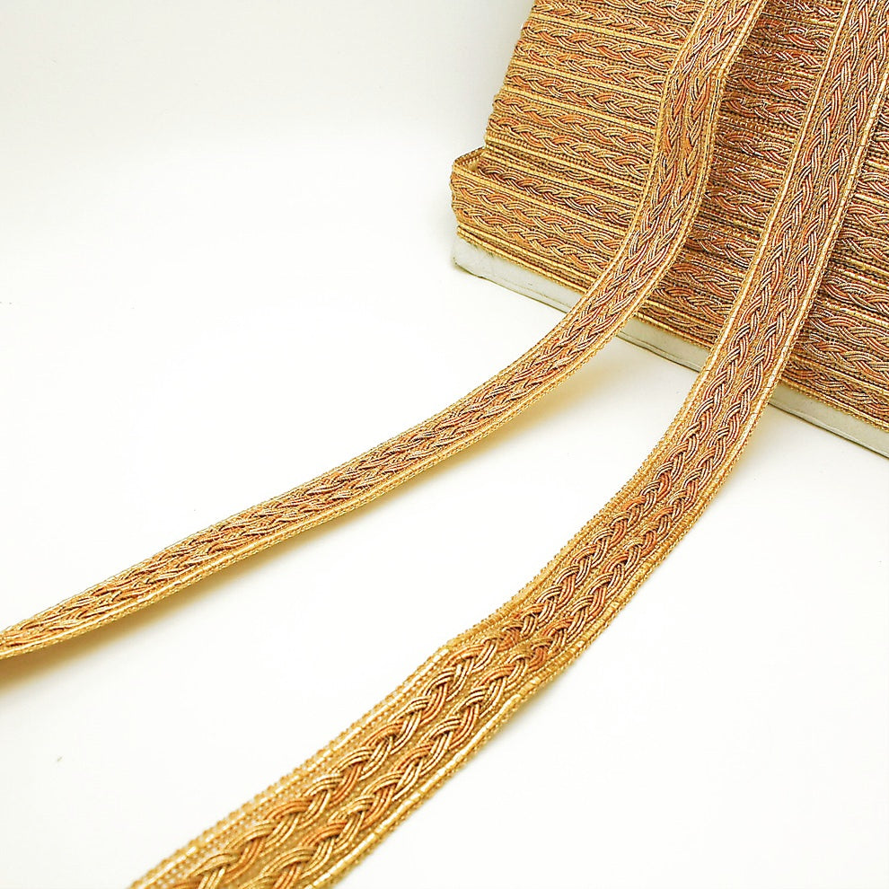 GOLD PLAIT RIBBON TRIM - sarahi.NYC