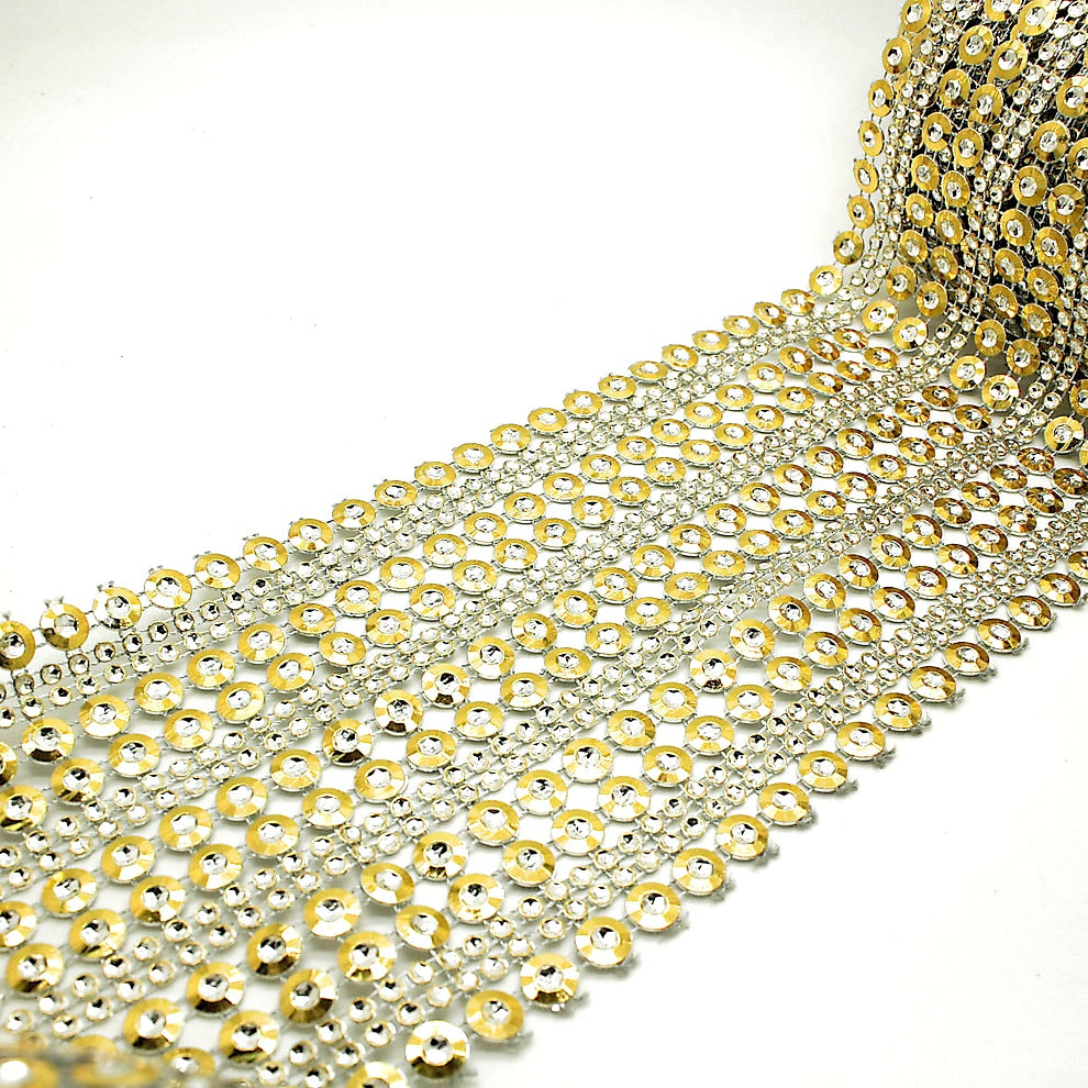 SILVER GOLD MESH TRIM - sarahi.NYC
