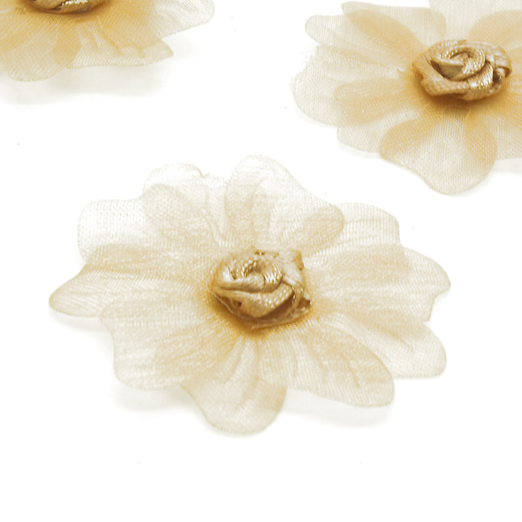 20 LIGHT GOLD FLOWER MOTIFS - SARAHI.NYC