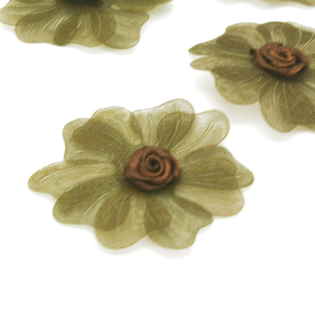 20 MUDDY GREEN FLOWER MOTIFS - SARAHI.NYC