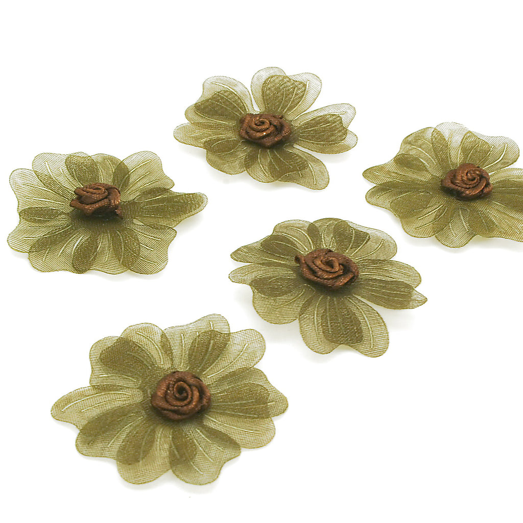 20 MUDDY GREEN FLOWER MOTIFS - SARAHI.NYC