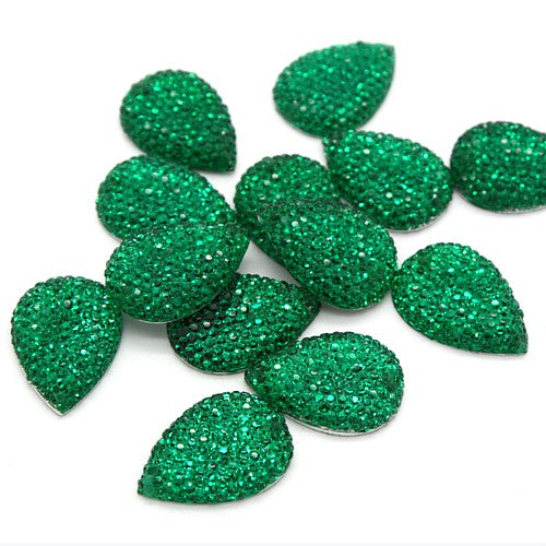 GREEN RHINESTONE GEMS - sarahi.NYC