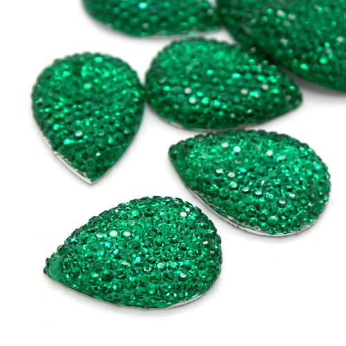 GREEN RHINESTONE GEMS - sarahi.NYC