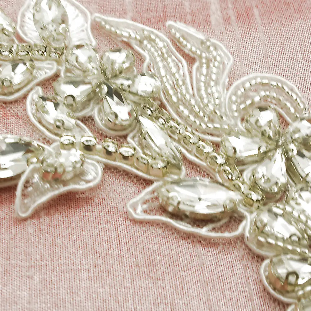 Silver Net Stone Applique - Sarahi.nyc Appliques & Motifs