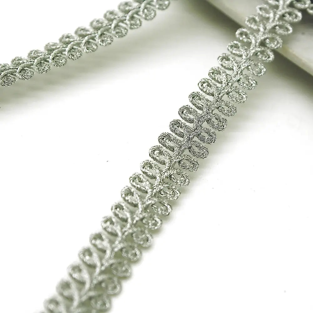 Silver Swirl Thin Trim - Sarahi.nyc Fabric Trims