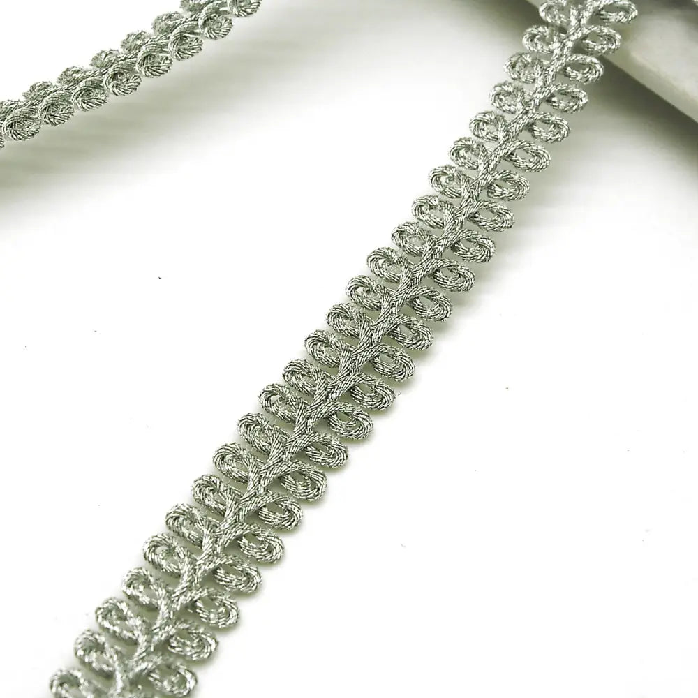 Silver Swirl Thin Trim - Sarahi.nyc Fabric Trims