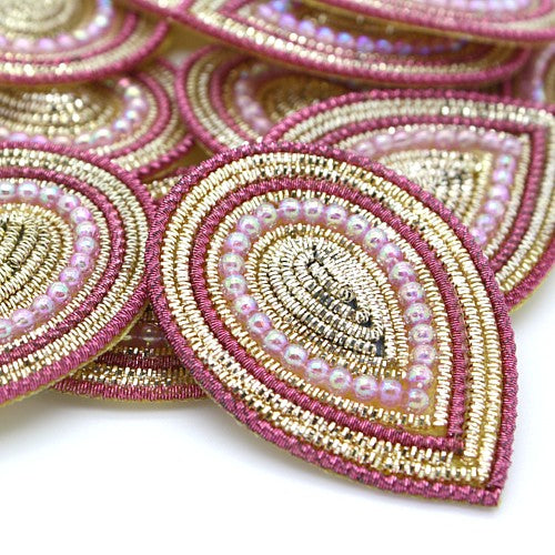 PINK GOLD TEAR DROP MOTIF - sarahi.NYC