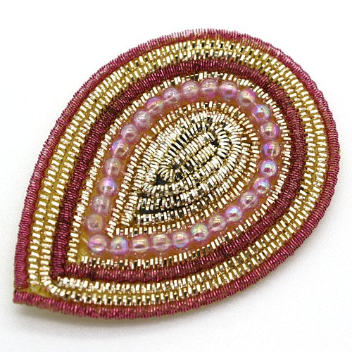 PINK GOLD TEAR DROP MOTIF - sarahi.NYC