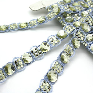 SILVER   RHINESTONE TRIM - sarahi.NYC