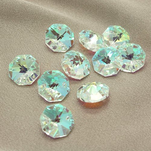 10 AB SEW ON CRYSTALS 14mm - sarahi.NYC