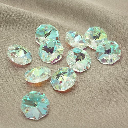 10 AB SEW ON CRYSTALS 14mm - sarahi.NYC